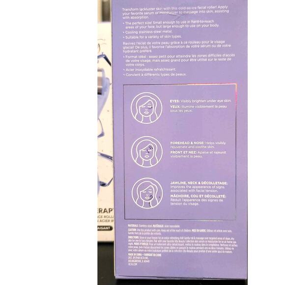 (2) Ulta Beauty Cold Therapy Stainless Steel Face Roller NEW - Picture 2 of 5